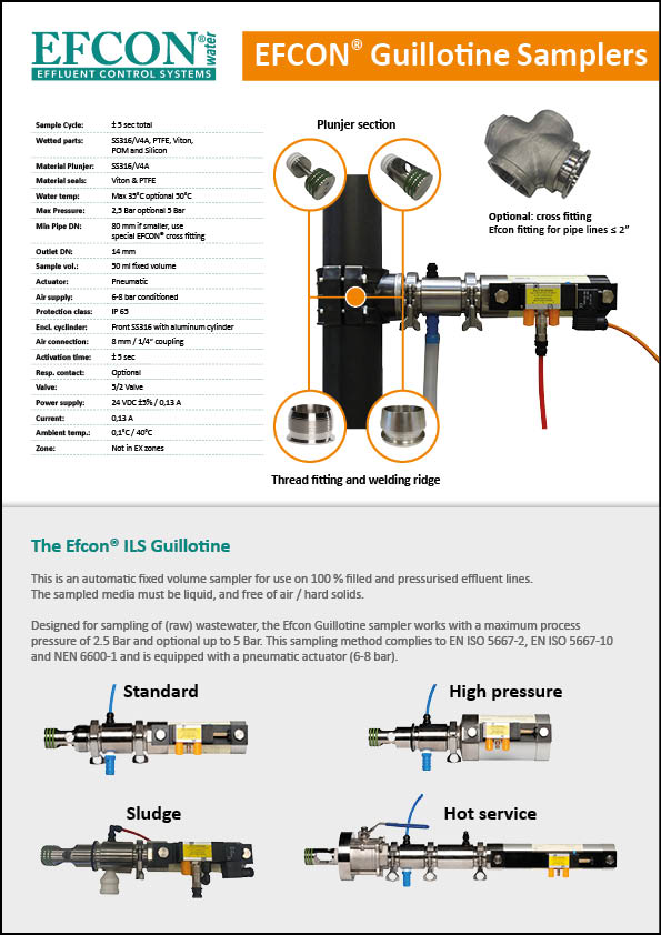 Guillotine sampler EN